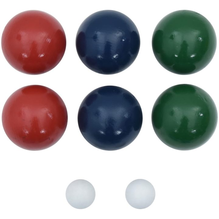 Bocciaset 8 delar med väska massiv furu vidaXL – bild 2