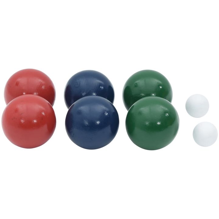 Bocciaset 8 delar med väska massiv furu vidaXL – bild 6