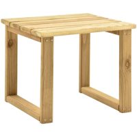 Bord för solsäng 30x30x26 cm impregnerad furu vidaXL