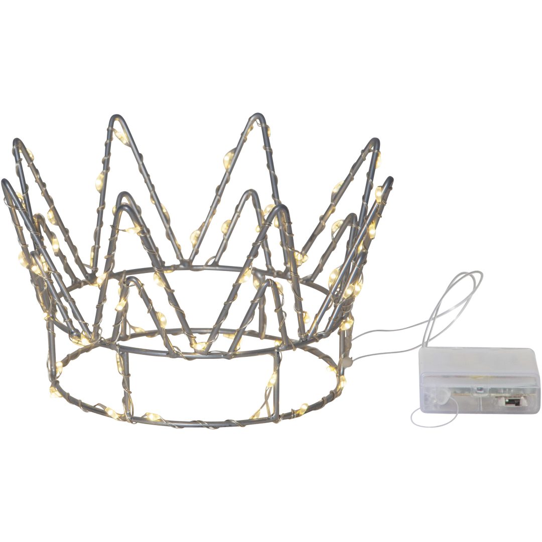 Bordsdekoration Crown Silver Star Trading
