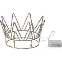Bordsdekoration Crown Silver Star Trading