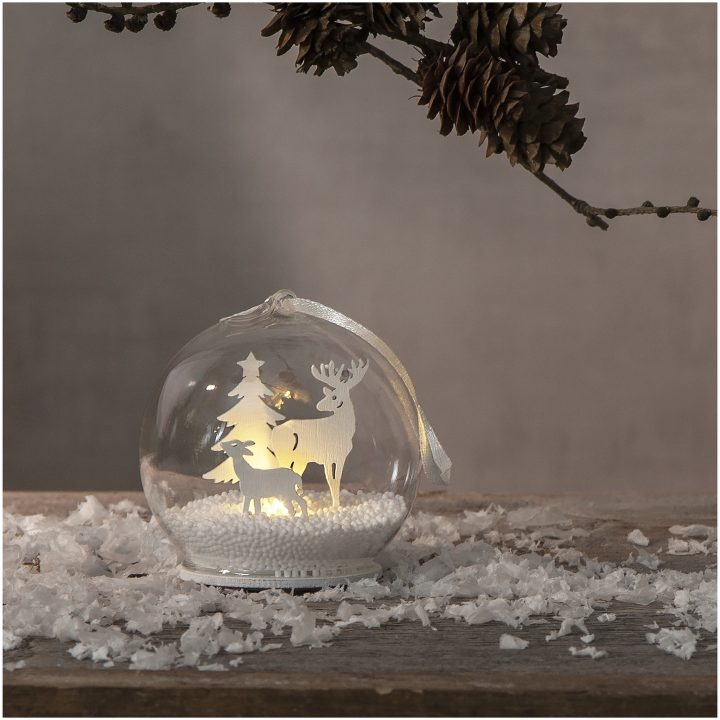 Bordsdekoration Fauna Vit Star Trading 8 cm – bild 9