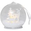 Bordsdekoration Fauna Vit Star Trading 8 cm – miniatyr 8
