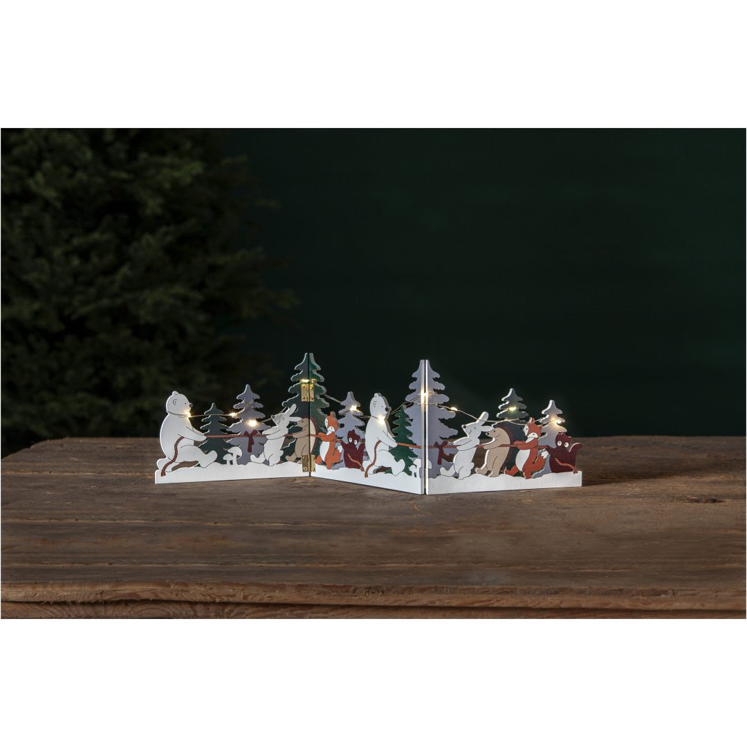 Bordsdekoration Forest Friends Multi Star Trading