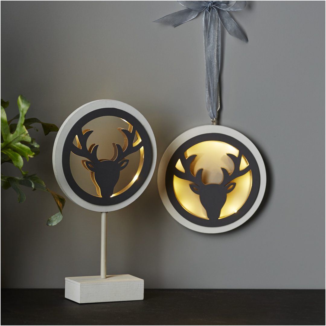 Bordsdekoration Woodworks Vit Star Trading – bild 7