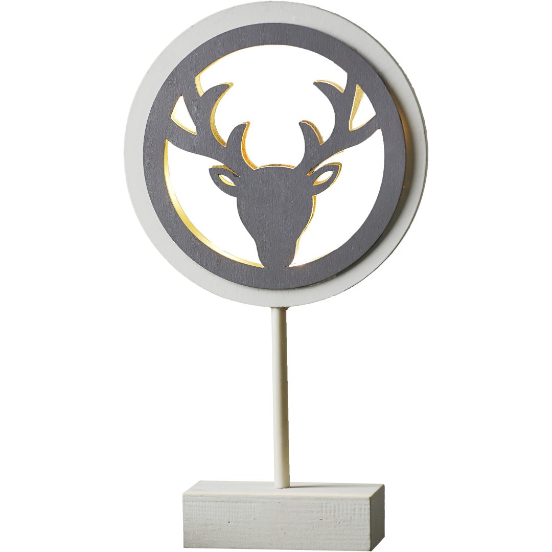 Bordsdekoration Woodworks Vit Star Trading – bild 6