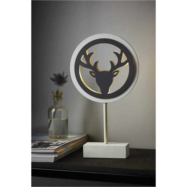 Bordsdekoration Woodworks Vit Star Trading – bild 5