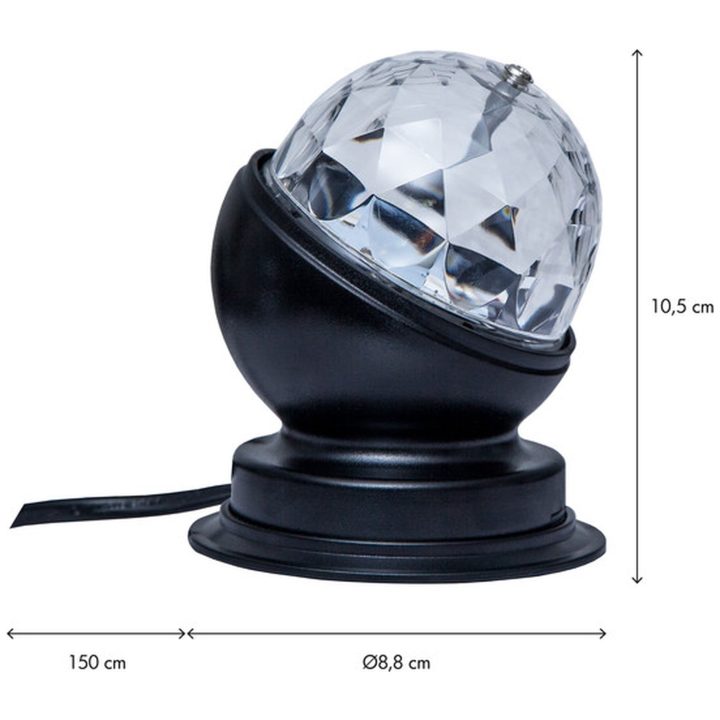 Bordslampa Disco Svart Star Trading – bild 9