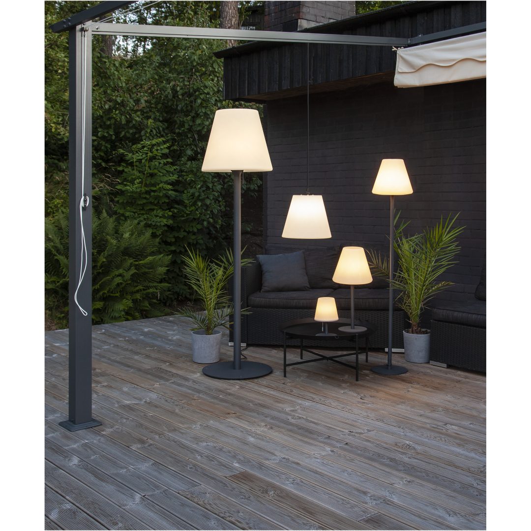 Bordslampa Kreta Grå Star Trading – bild 7