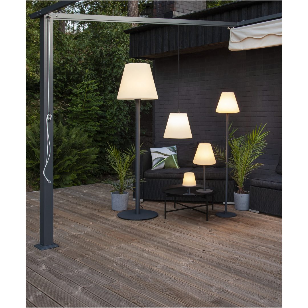 Bordslampa Kreta Grå Star Trading – bild 6