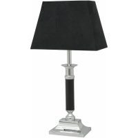 Bordslampa Madame, Krom, Svart skärm, E14 MALMBERGS