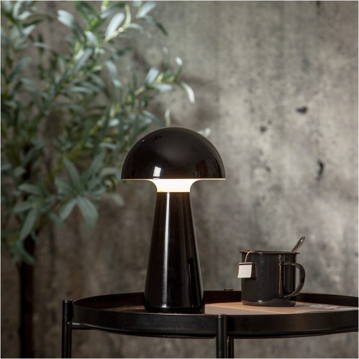 Bordslampa Mushroom Svart Star Trading – bild 2