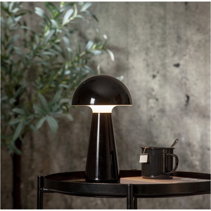 Bordslampa Mushroom Svart Star Trading – bild 8