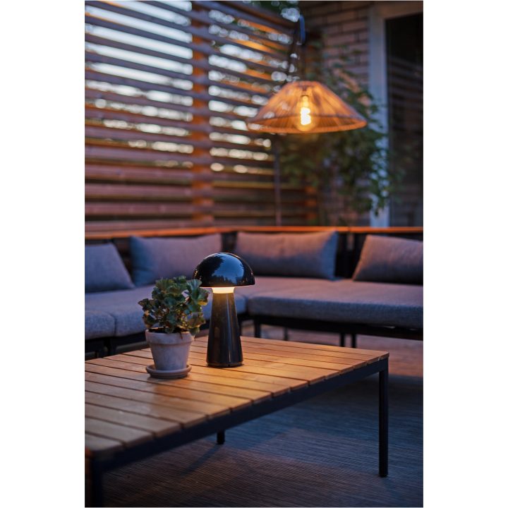 Bordslampa Mushroom Svart Star Trading – bild 9