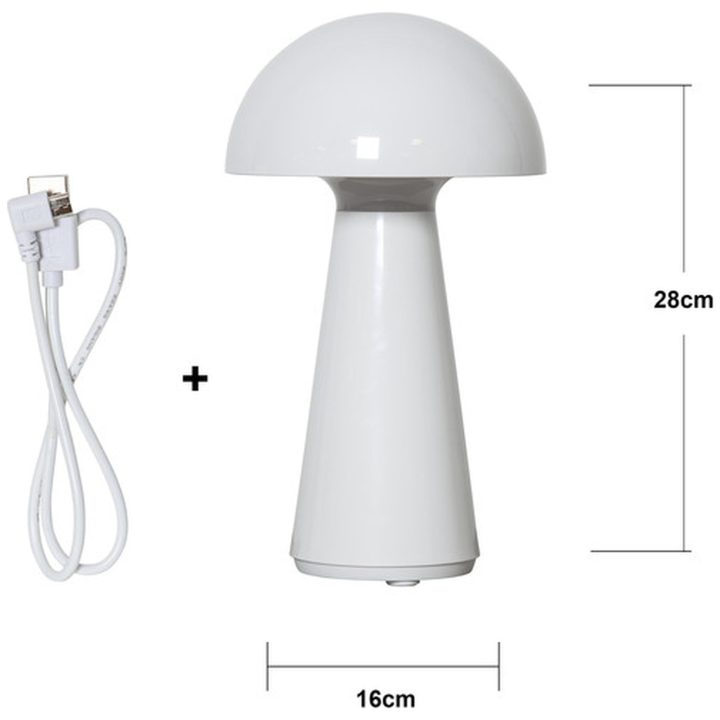 Bordslampa Mushroom Vit Star Trading – bild 11
