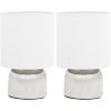 Bordslampor 2 st touch-knapp vit E14 vidaXL – miniatyr 2