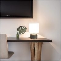 Bordslampor 2 st touch-knapp vit E14 vidaXL