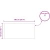 Bordsskiva 4 pcs Svart härdat glas vidaXL 100 x 50 x 0.5 cm – miniatyr 4