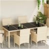 Bordsskiva 4 pcs Svart härdat glas vidaXL 100 x 50 x 0.5 cm – miniatyr 1
