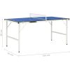Bordtennisbord med nät 5 feet 152x76x66 cm blå vidaXL – miniatyr 10