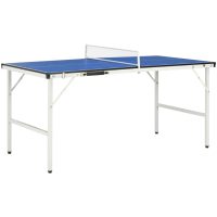 Bordtennisbord med nät 5 feet 152x76x66 cm blå vidaXL