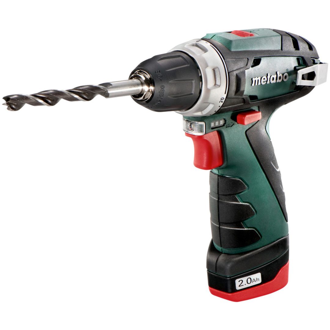 Borrskruvdragare 10,8V PowerMaxx BS Basic Med Li-jon Batteri METABO 10,8 V Med Li-jon Batteri