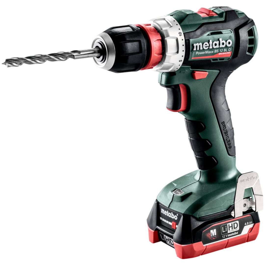Borrskruvdragare 12V PowerMaxx BS 12 BL Q Med LiHD Batteri METABO 12 V Med LiHD Batteri