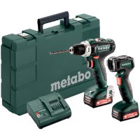 Borrskruvdragare 12V Set PowerMaxx BS 12 Med Li-jon Batteri METABO