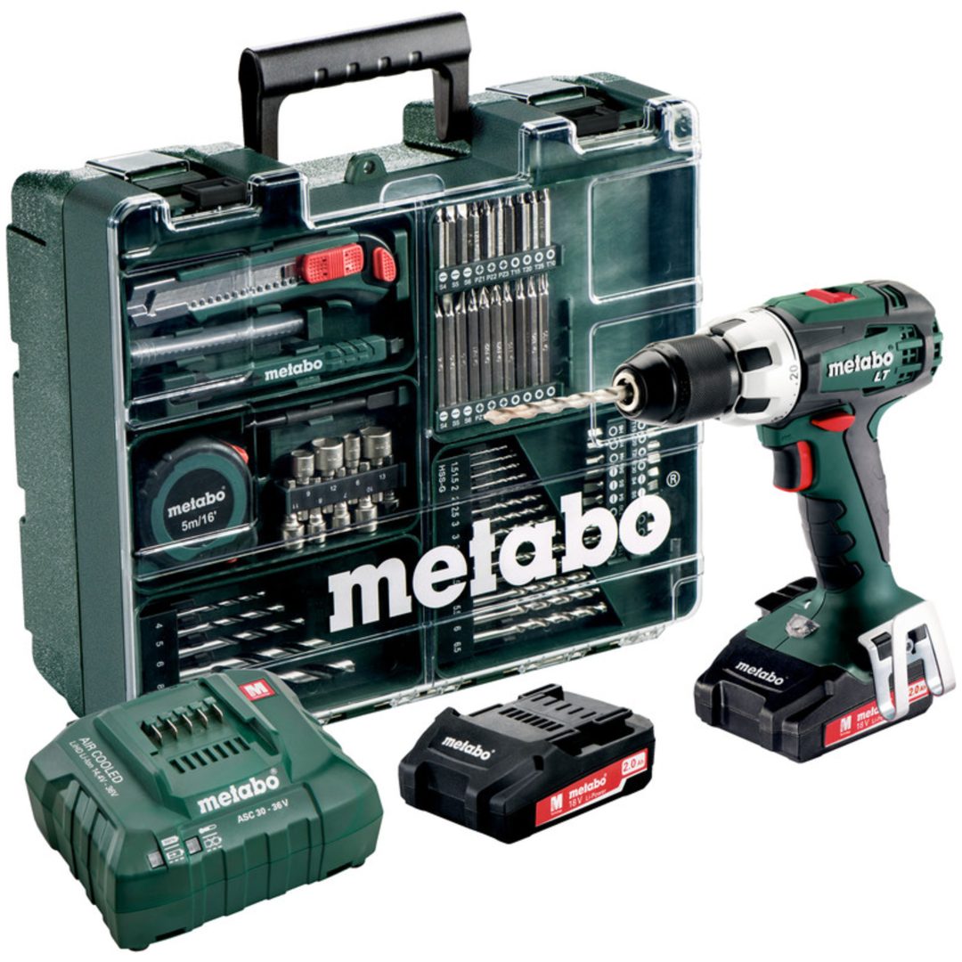 Borrskruvdragare 18V BS 18 LT Set Med Li-jon Batteri METABO 18 V Med Li-jon Batteri