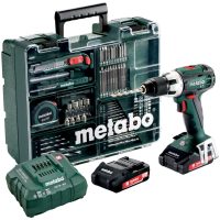 Borrskruvdragare 18V BS 18 LT Set Med Li-jon Batteri METABO