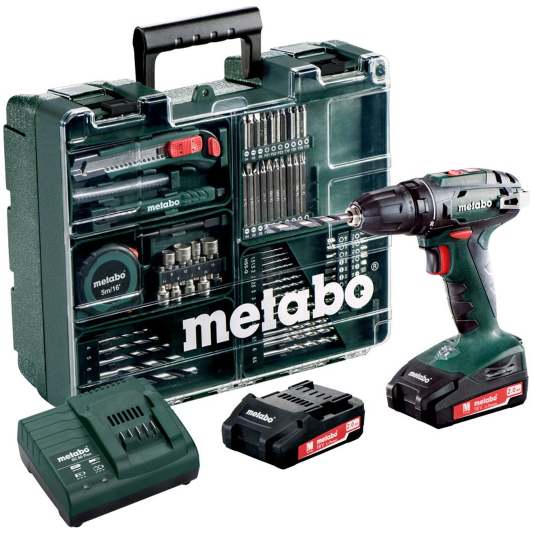 Borrskruvdragare 18V BS 18 Set Med Li-jon Batteri METABO 18 V Med Li-jon Batteri