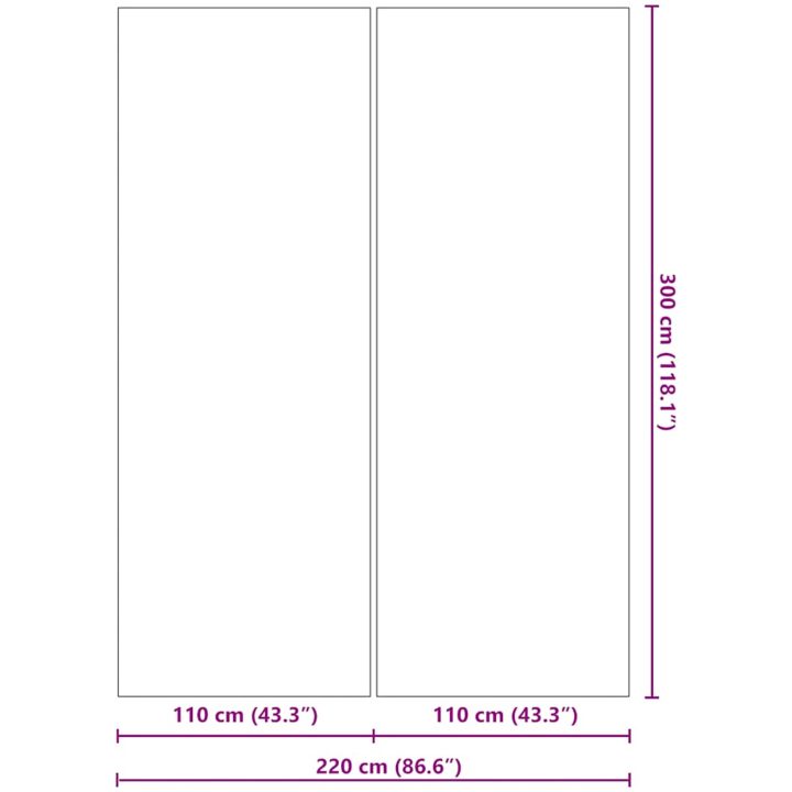Bottenmatta ljusgrå 300x200 cm polyester geotextil vidaXL 300 x 220 cm – bild 8