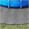 Bottenmatta ljusgrå 306 cm polyester geotextil vidaXL ⌀306 cm (1 mm) – miniatyr 3