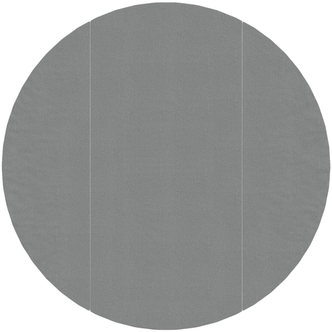 Bottenmatta ljusgrå 366 cm polyester geotextil vidaXL ⌀366 cm (1 mm) – bild 2