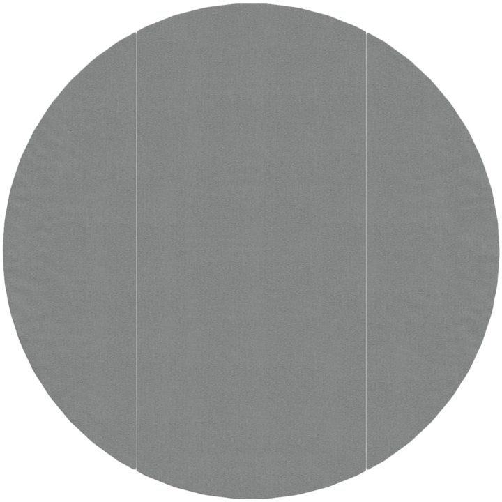 Bottenmatta ljusgrå 366 cm polyester geotextil vidaXL ⌀366 cm (1 mm) – bild 2