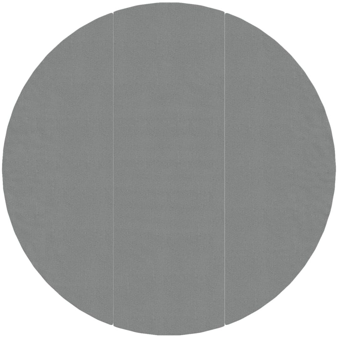 Bottenmatta ljusgrå 396 cm polyester geotextil vidaXL ⌀396 cm (1 mm) – bild 2