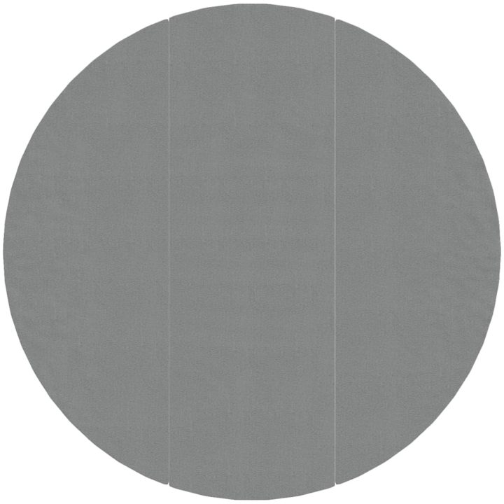 Bottenmatta ljusgrå 396 cm polyester geotextil vidaXL ⌀396 cm (1 mm) – bild 2