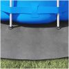 Bottenmatta ljusgrå 396 cm polyester geotextil vidaXL ⌀396 cm (1 mm) – miniatyr 3