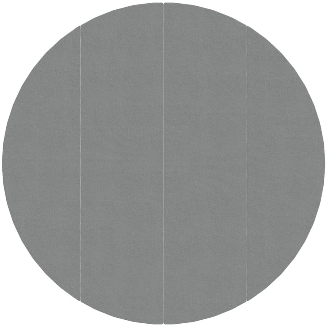 Bottenmatta ljusgrå 428 cm polyester geotextil vidaXL ⌀428 cm (1 mm) – bild 2