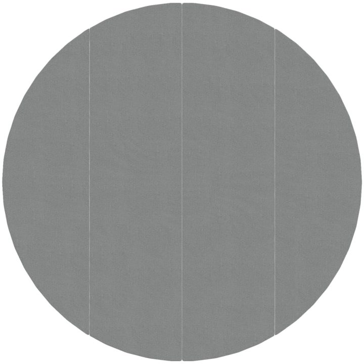 Bottenmatta ljusgrå 428 cm polyester geotextil vidaXL ⌀428 cm (1 mm) – bild 2
