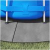 Bottenmatta ljusgrå 428 cm polyester geotextil vidaXL ⌀428 cm (1 mm) – miniatyr 3