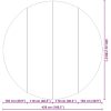 Bottenmatta ljusgrå 428 cm polyester geotextil vidaXL ⌀428 cm (1 mm) – miniatyr 8