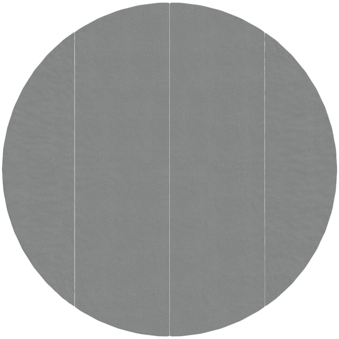 Bottenmatta ljusgrå 458 cm polyester geotextil vidaXL ⌀458 cm (1 mm) – bild 2