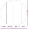 Bottenmatta ljusgrå 458 cm polyester geotextil vidaXL ⌀458 cm (1 mm) – miniatyr 8