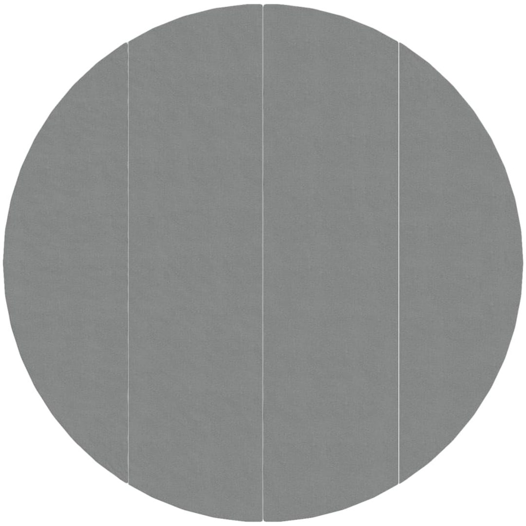 Bottenmatta ljusgrå 500 cm polyester geotextil vidaXL ⌀500 cm (1 mm) – bild 2