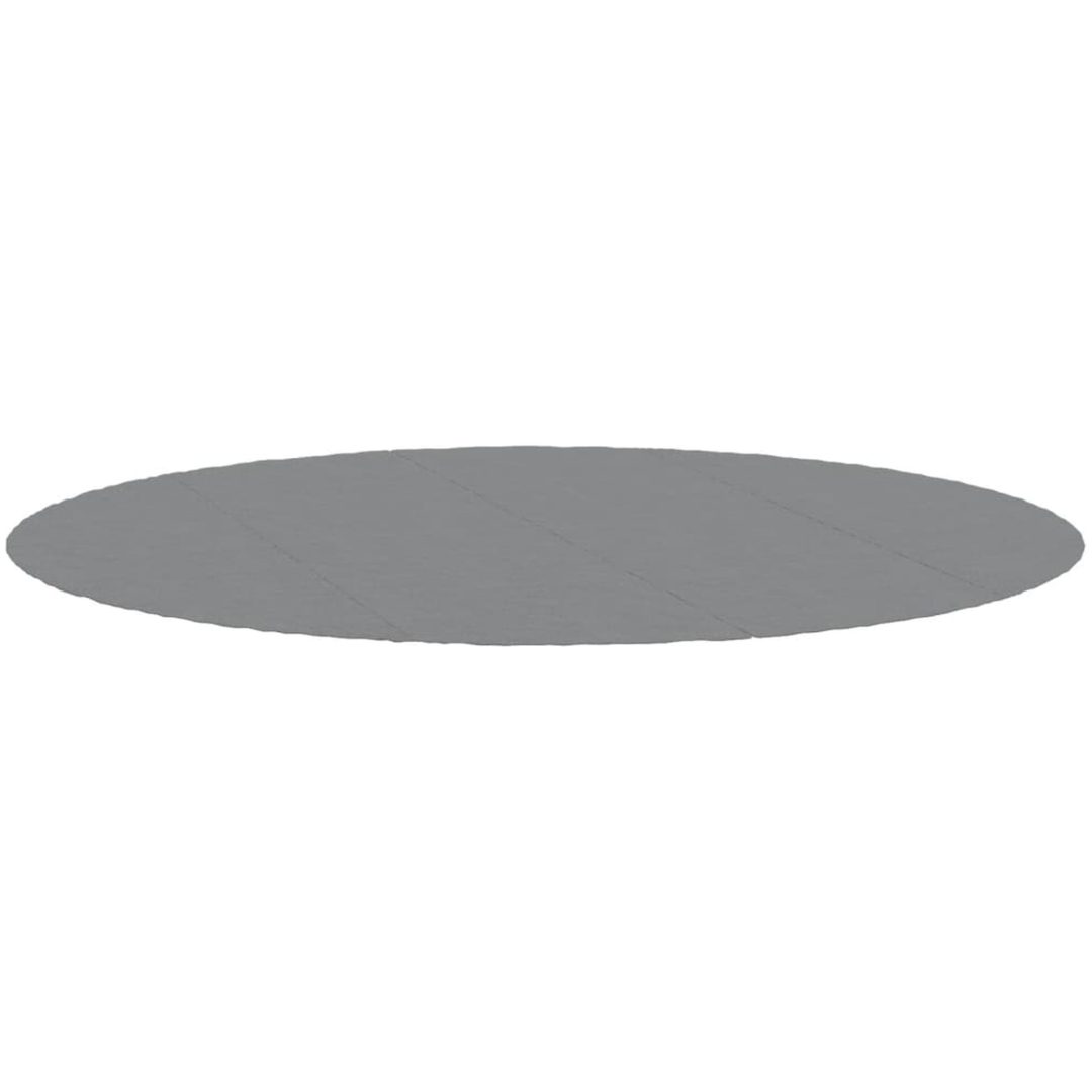 Bottenmatta ljusgrå 500 cm polyester geotextil vidaXL ⌀500 cm (1 mm) – bild 3