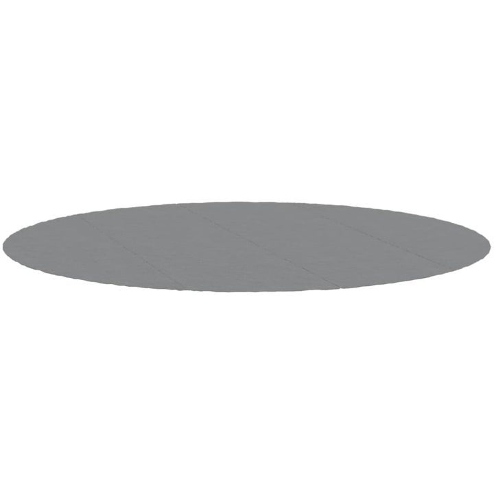 Bottenmatta ljusgrå 500 cm polyester geotextil vidaXL ⌀500 cm (1 mm) – bild 3