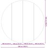 Bottenmatta ljusgrå 500 cm polyester geotextil vidaXL ⌀500 cm (1 mm) – miniatyr 8