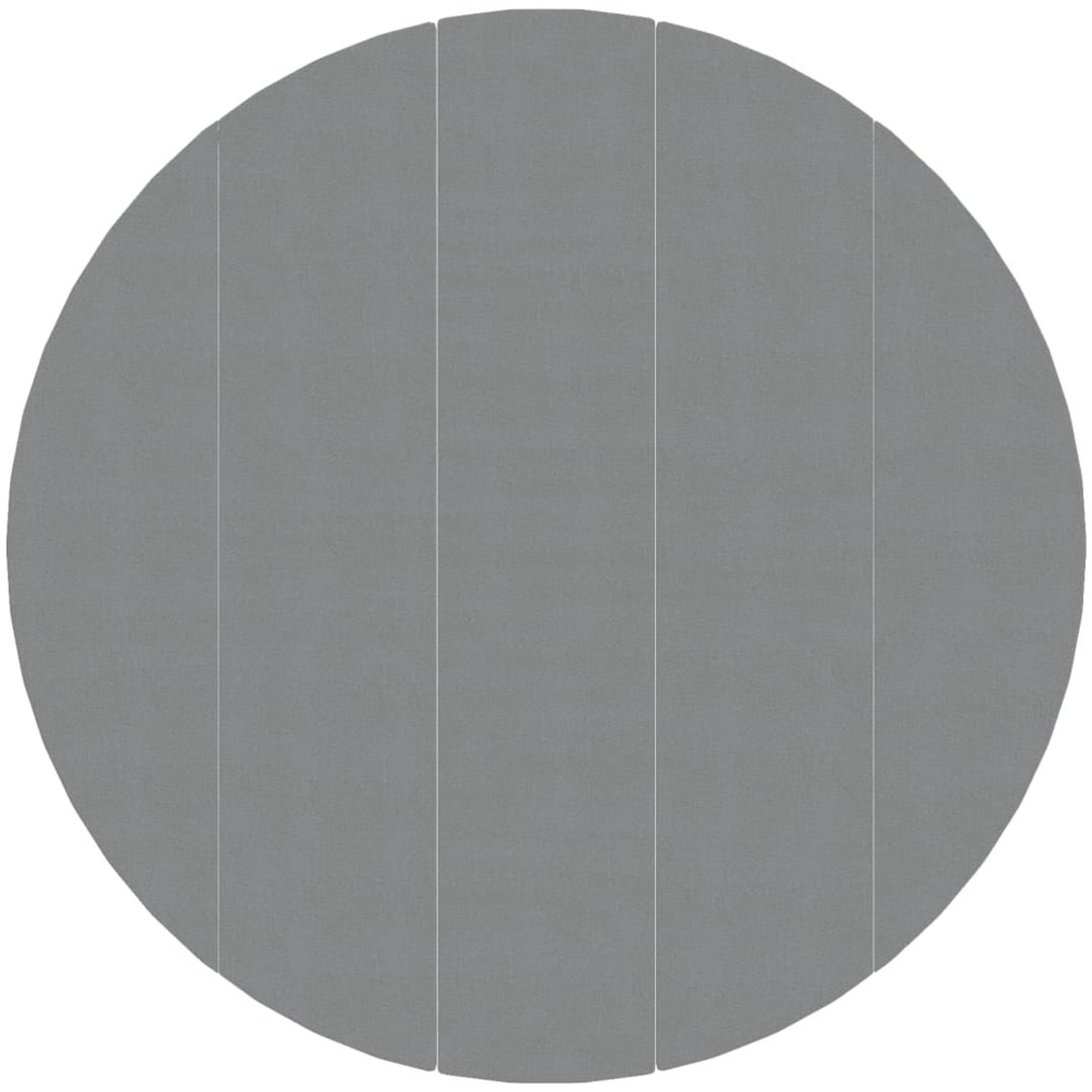 Bottenmatta ljusgrå 550 cm polyester geotextil vidaXL ⌀550 cm (1 mm) – bild 2
