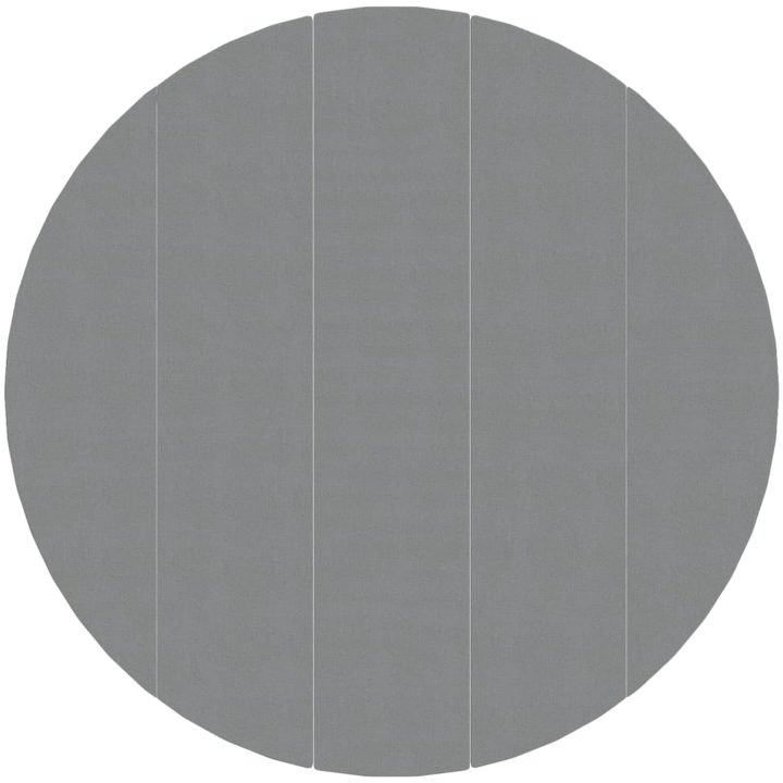 Bottenmatta ljusgrå 550 cm polyester geotextil vidaXL ⌀550 cm (1 mm) – bild 2
